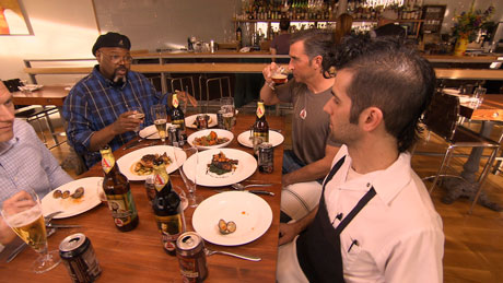 A friendly discussion about pairing Avery beers with food from Oak at Fourteenth